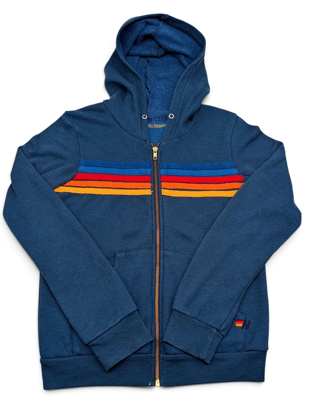 Aviator Nation Kids Navy Zip Hoodie Size 14